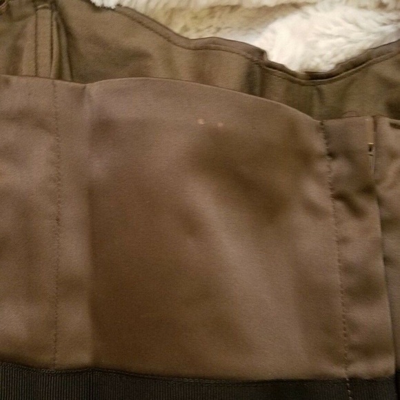 Classy Chestnut Satin Bustier ribbon Corset French - Picture 6 of 6